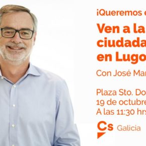 LUGO. José Manuel Villegas visitará la Carpa Ciudadana situada en la Plaza de Santo Domingo